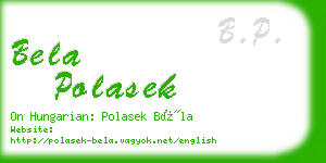 bela polasek business card